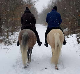 Elena de la Suiza, Winterausritt mit Ingenioso